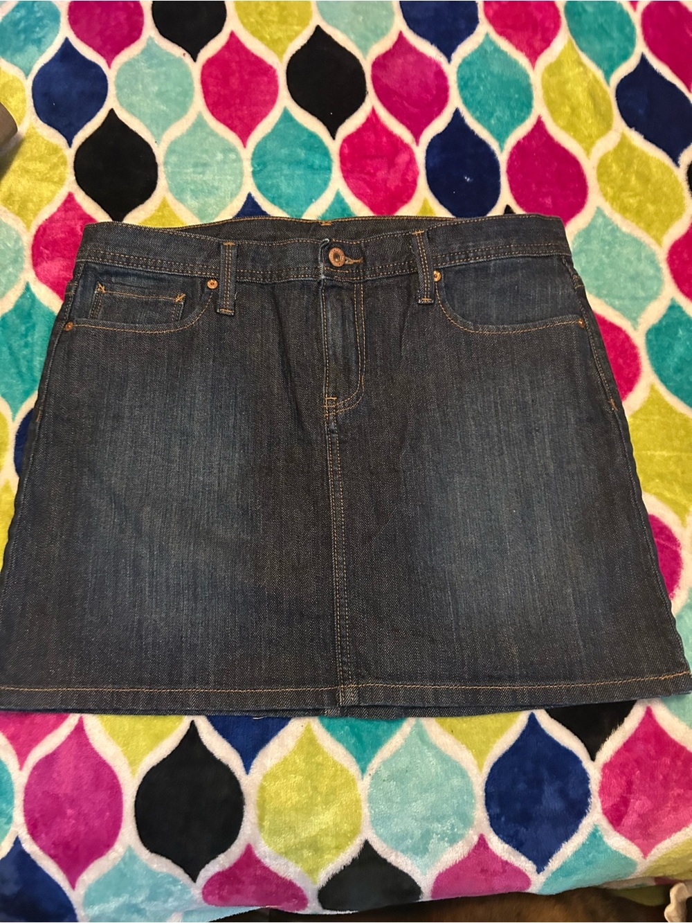 GAP Dark Blue Denim Mini Skirt